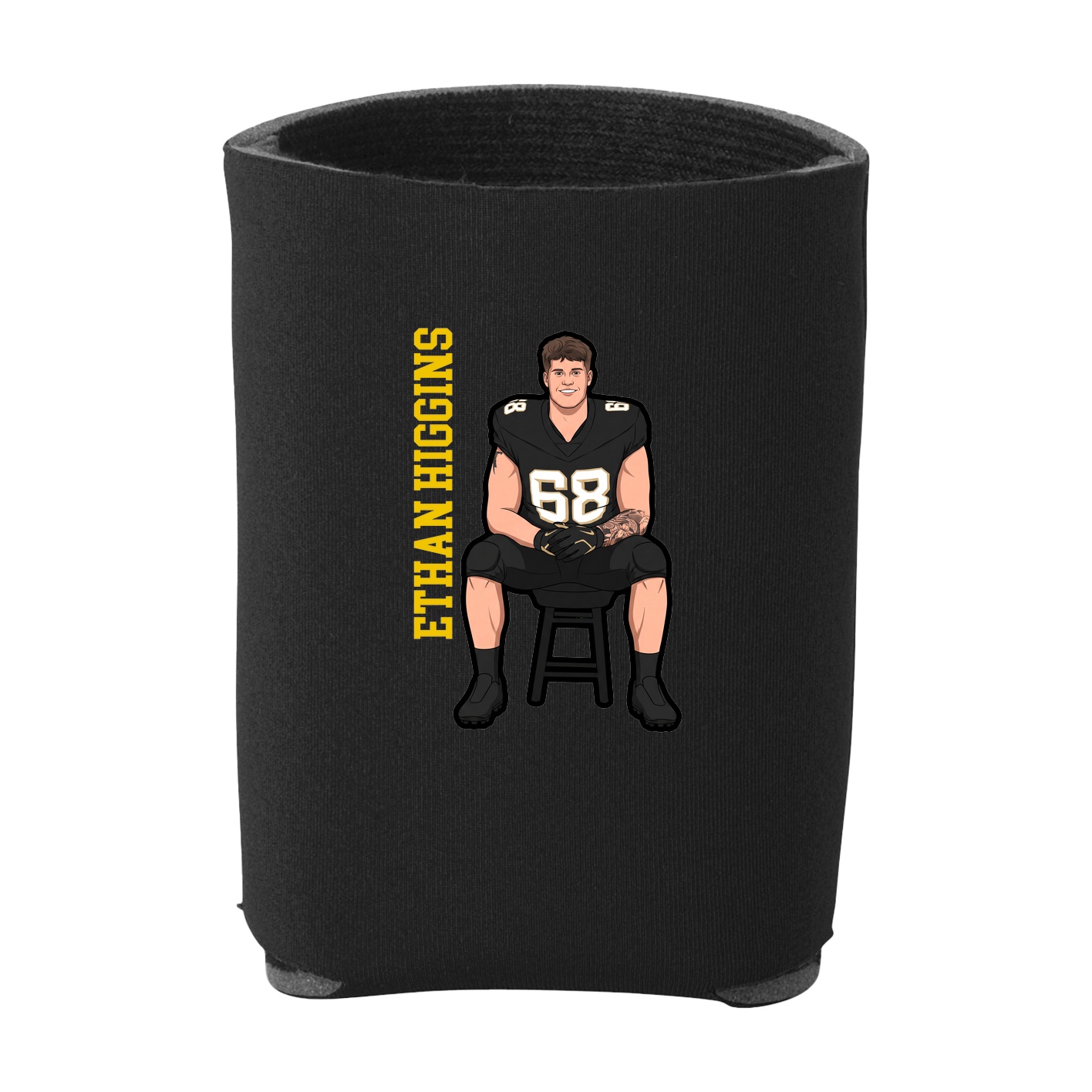 Can Holder — Name Vertical in Black