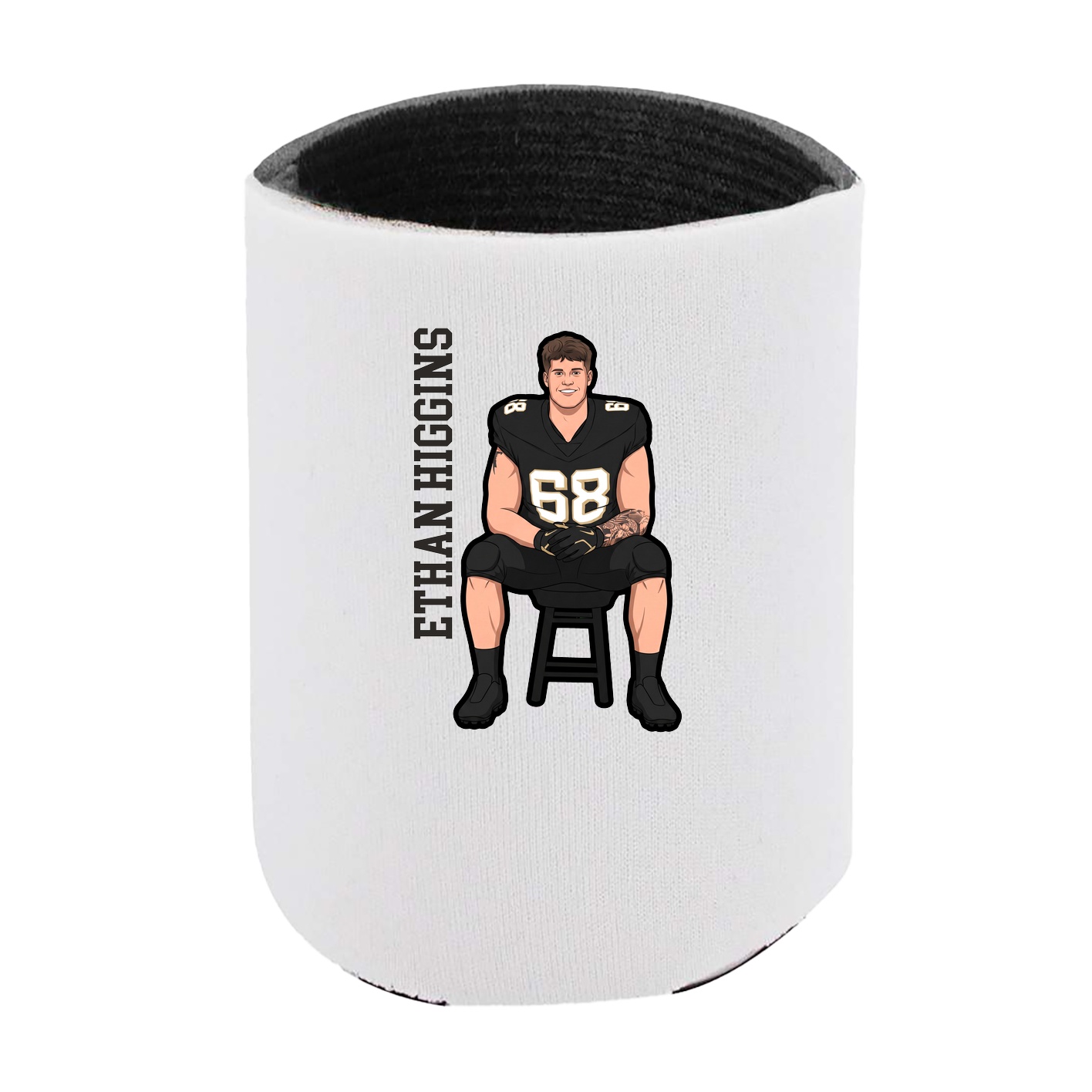 Can Holder — Name Vertical in White