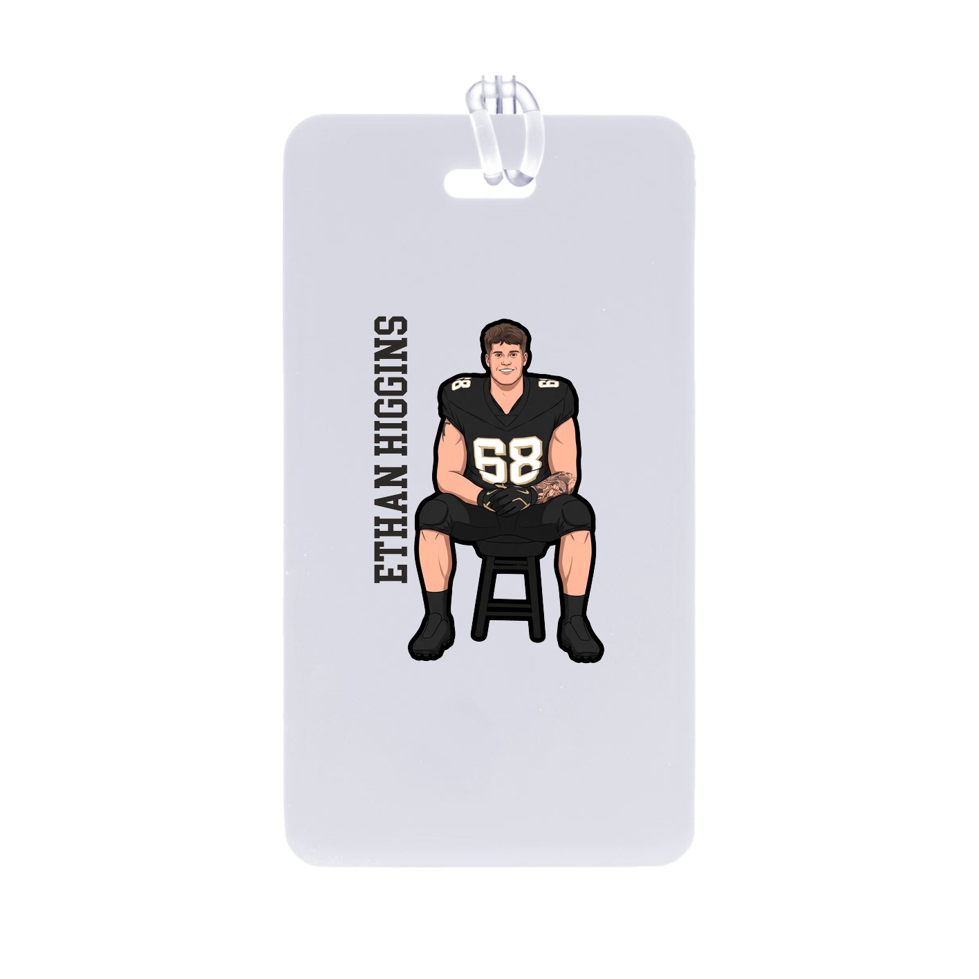 Bag Tag — Name Vertical in Classic