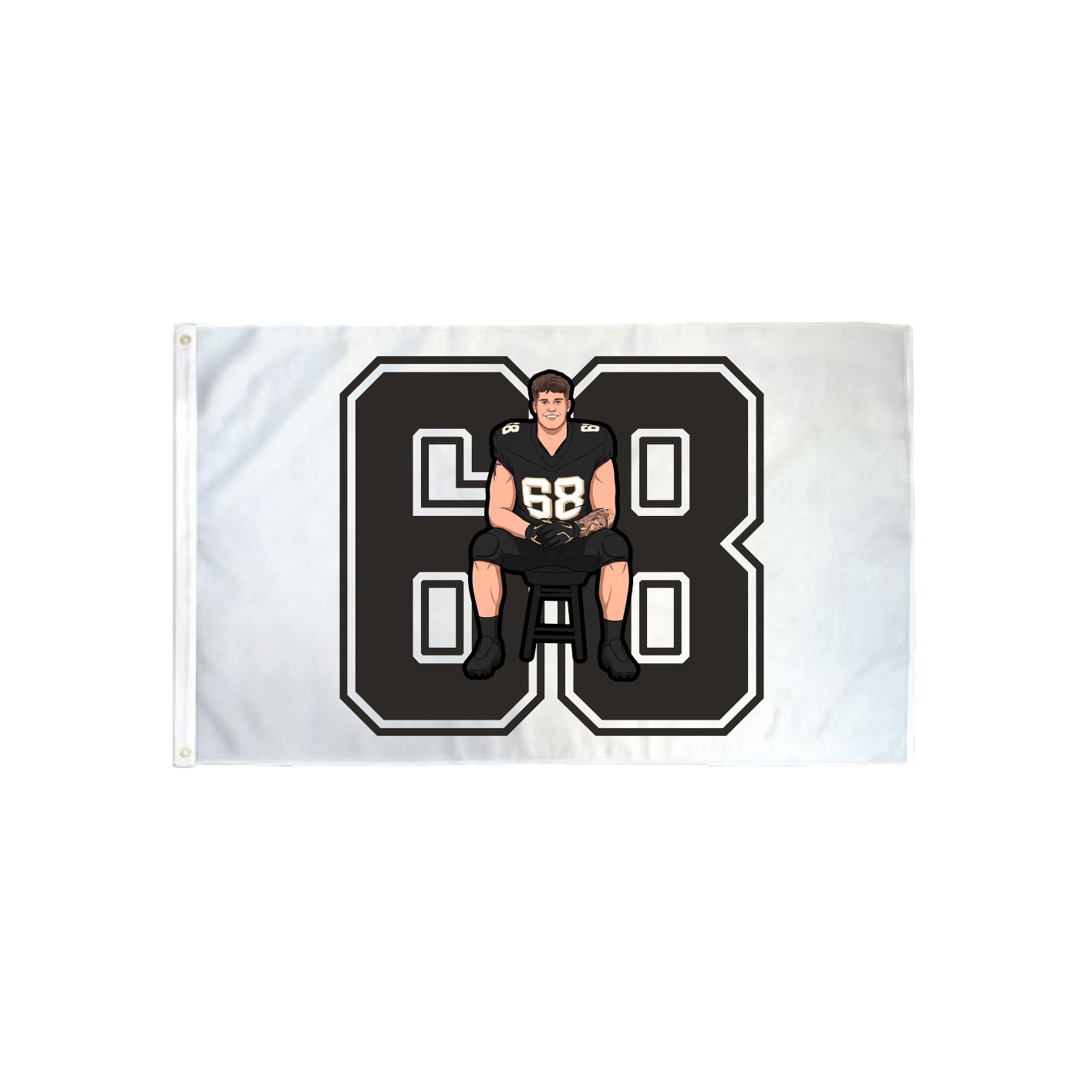 3x5 Flag — Number in Classic