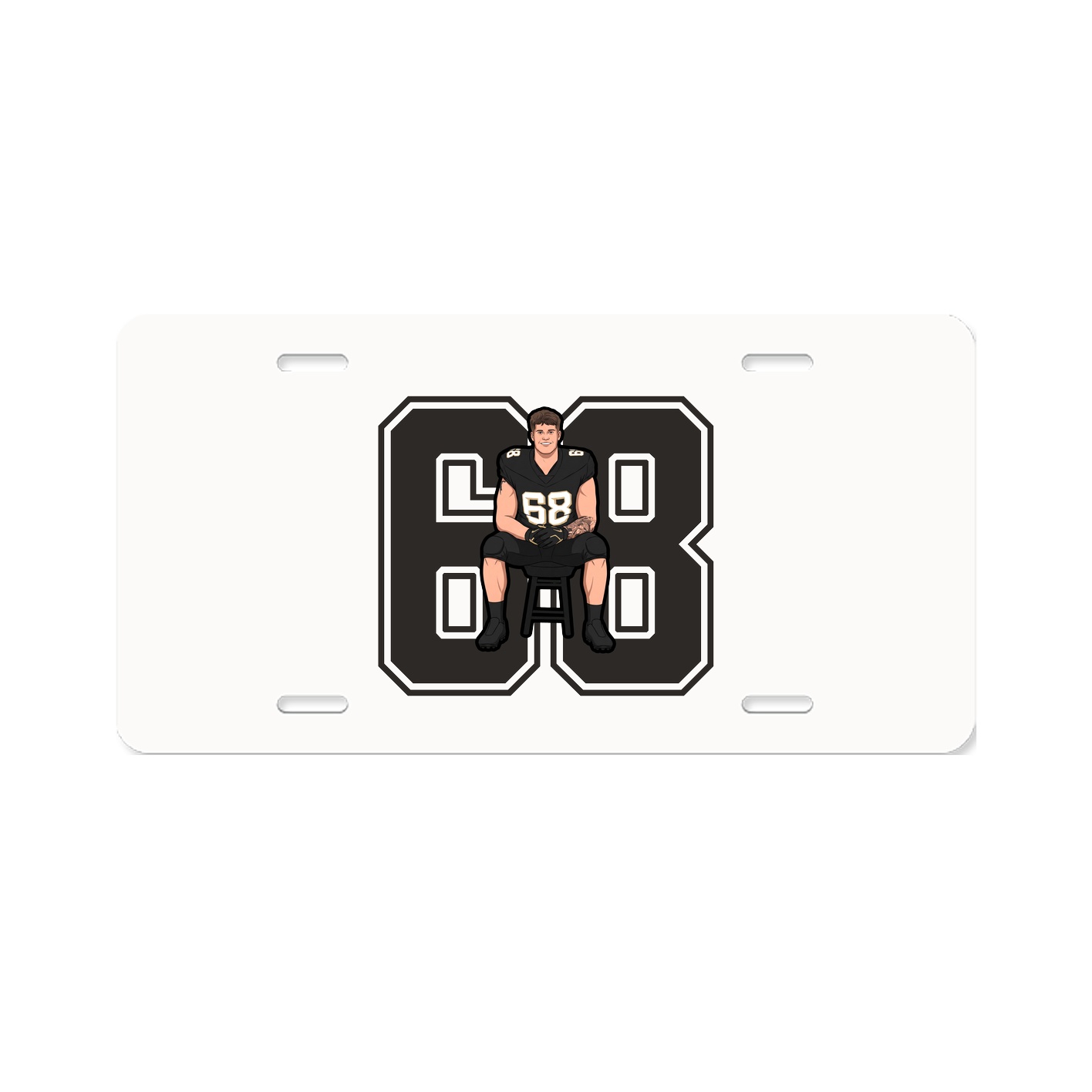 License Plate — Number in Classic