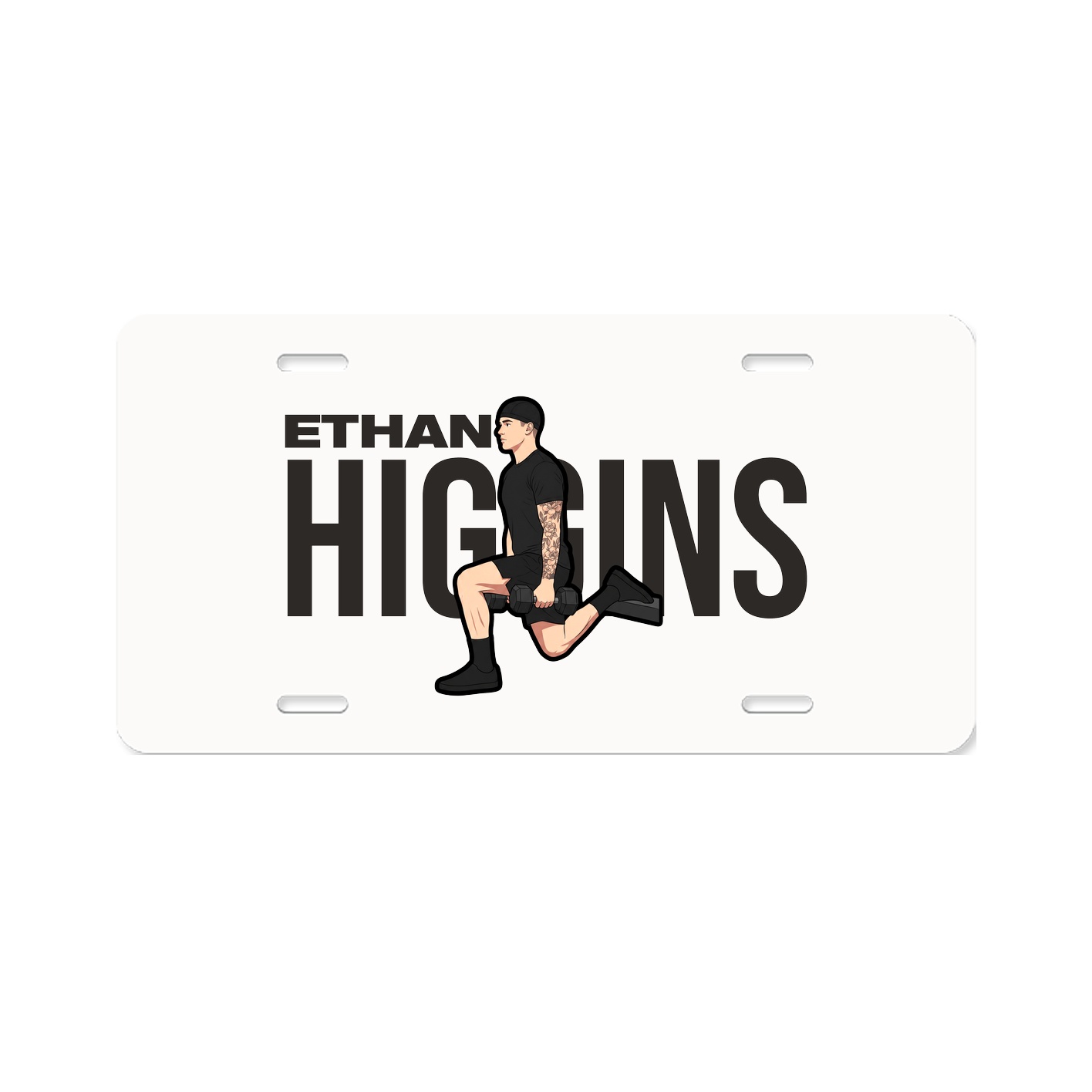 License Plate — Player Name in Classic