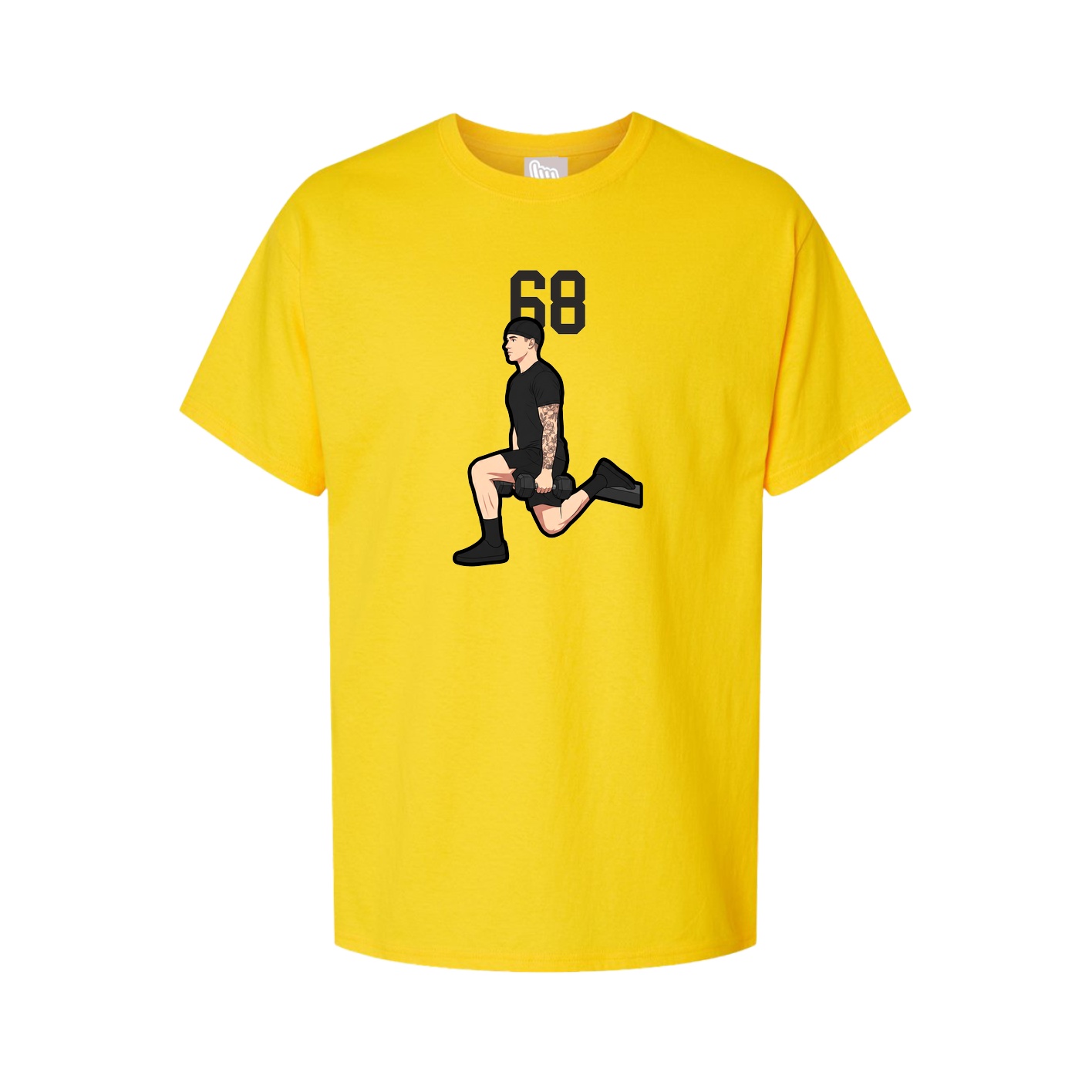 Youth Tee — Number Top in Gold