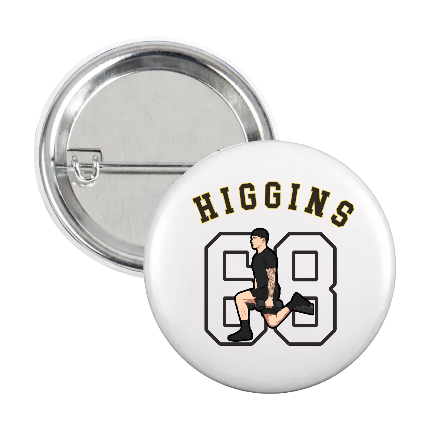 Game Day Button — Shirsey Arch in White