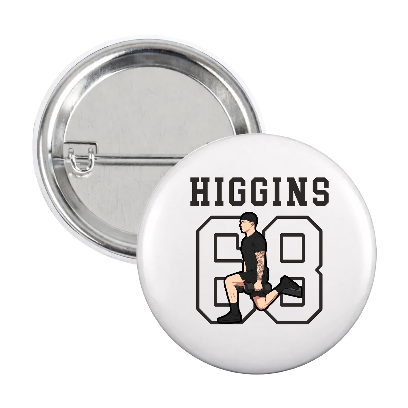 Game Day Button — Shirsey in White