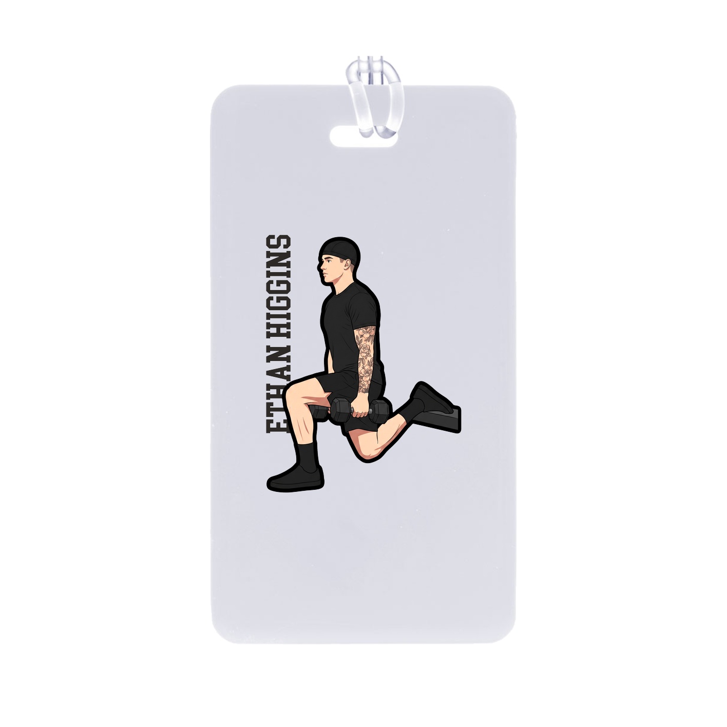 Bag Tag — Name Vertical in Classic