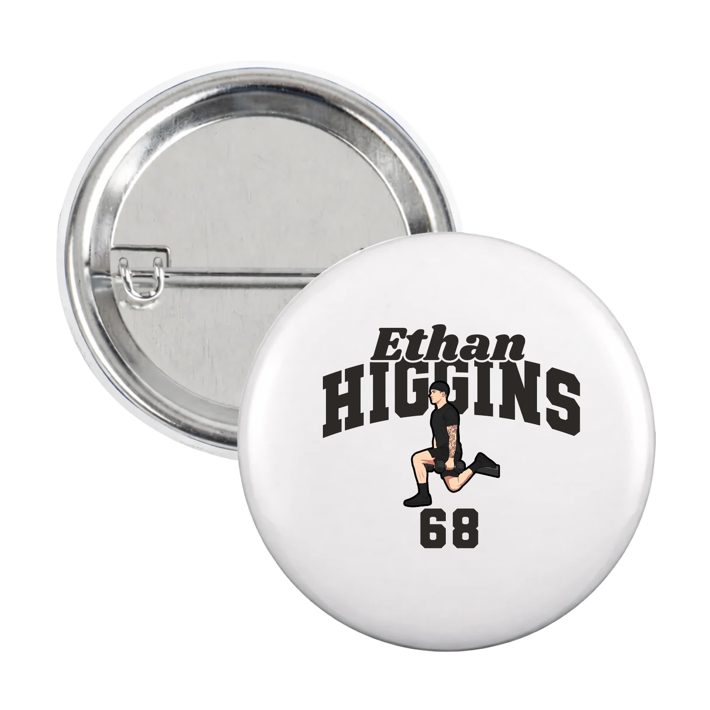 Game Day Button — Signature Arch in White