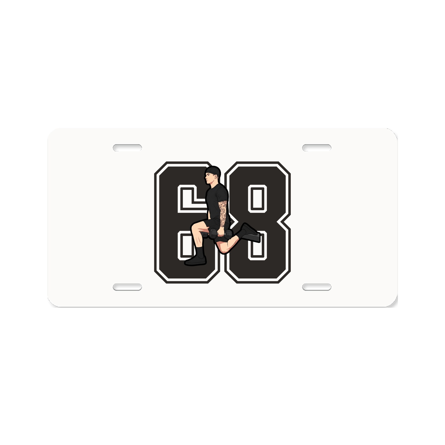 License Plate — Number in Classic