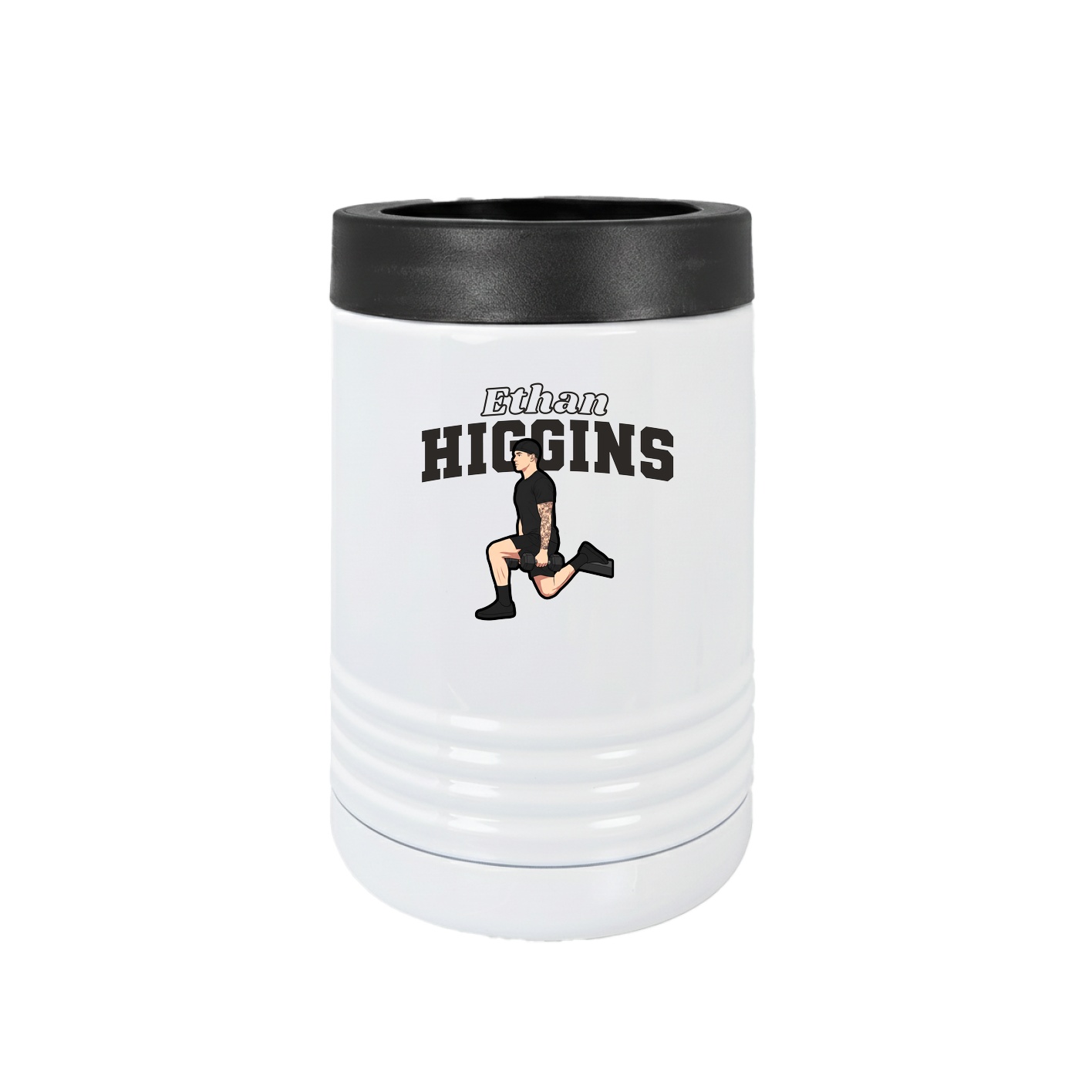 Beverage Holder — Name Arch in White