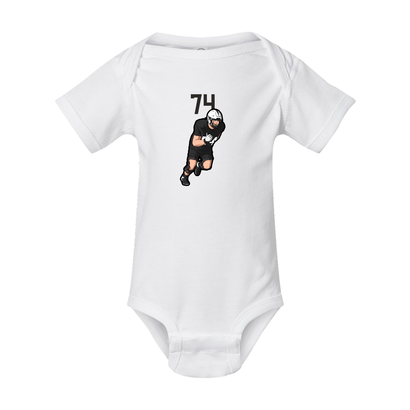 Baby Onesie — Number Top in White