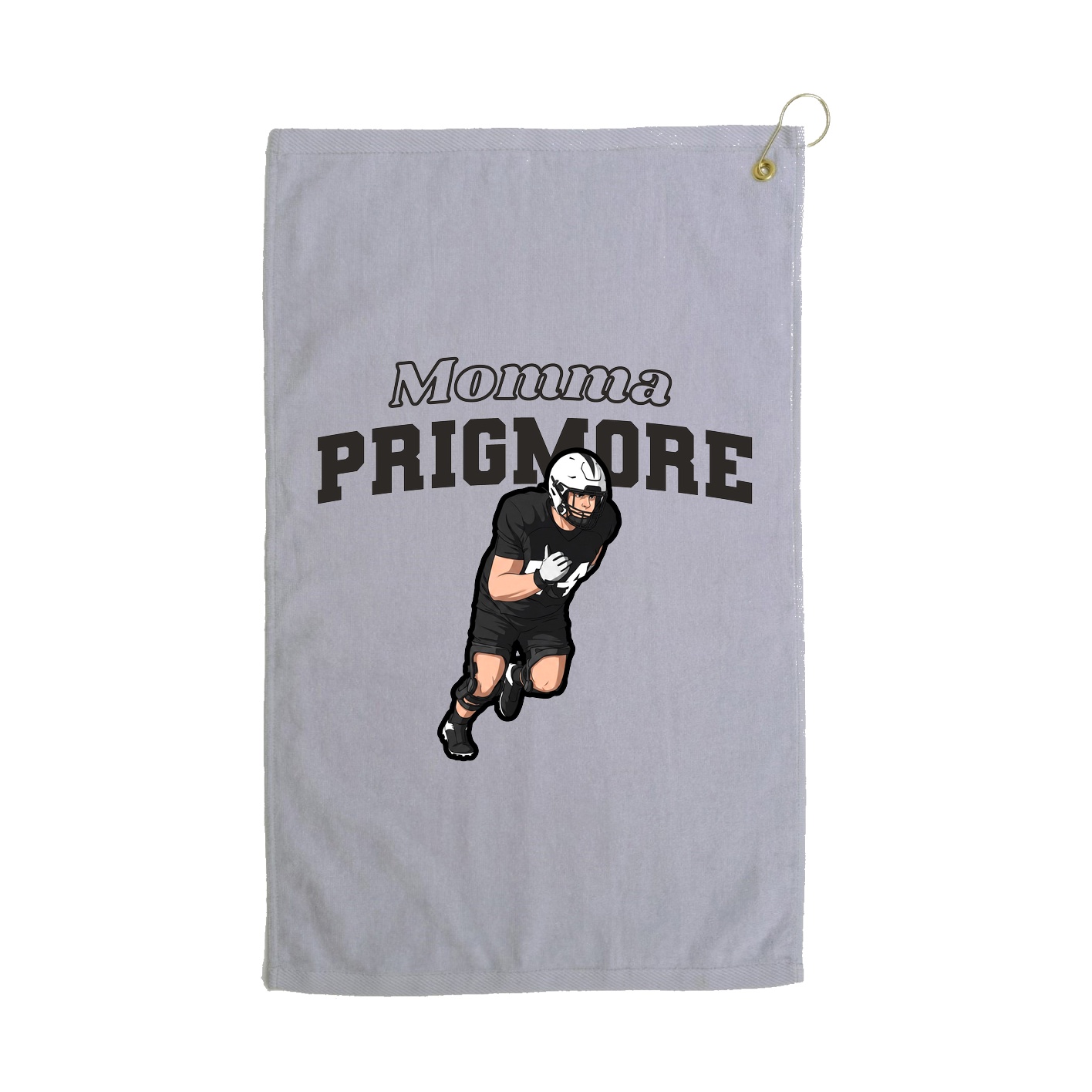 Golf Towel — Mothers Day Block in Grey