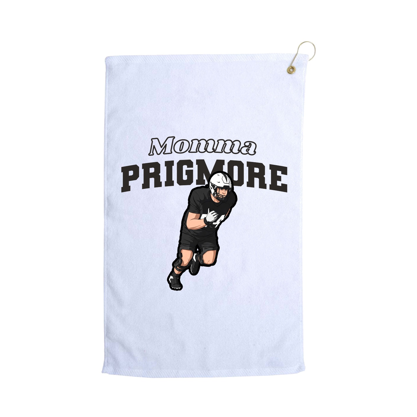 Golf Towel — Mothers Day Block in White