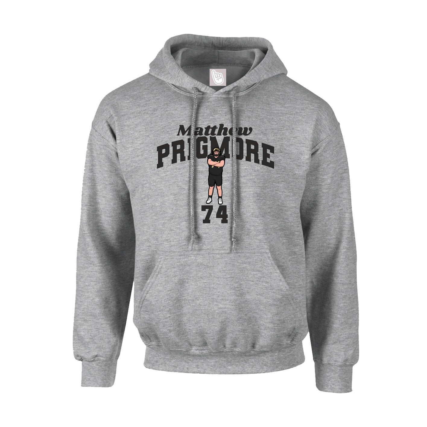 Hoodie — Signature Arch in Grey