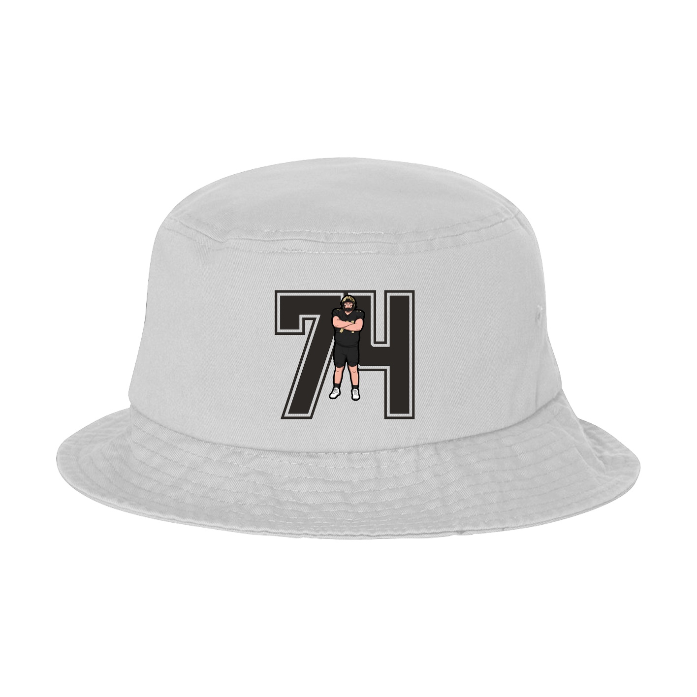 Bucket Cap — Number in White
