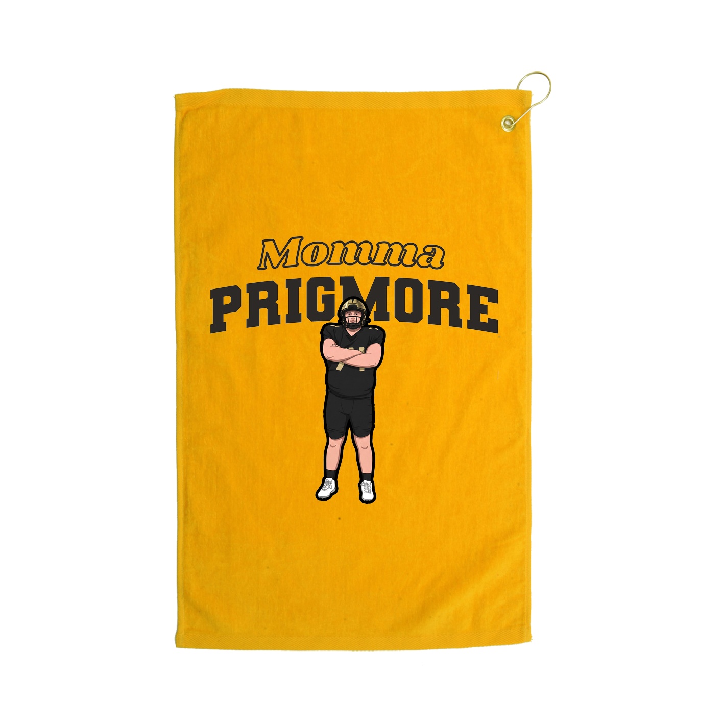 Golf Towel — Mothers Day Block in Gold