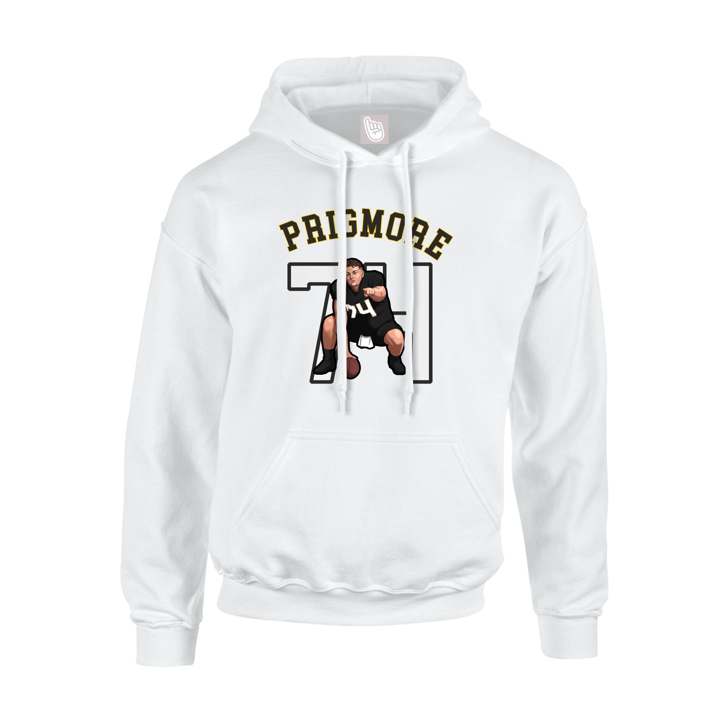 Youth Hoodie — Shirsey Arch in White