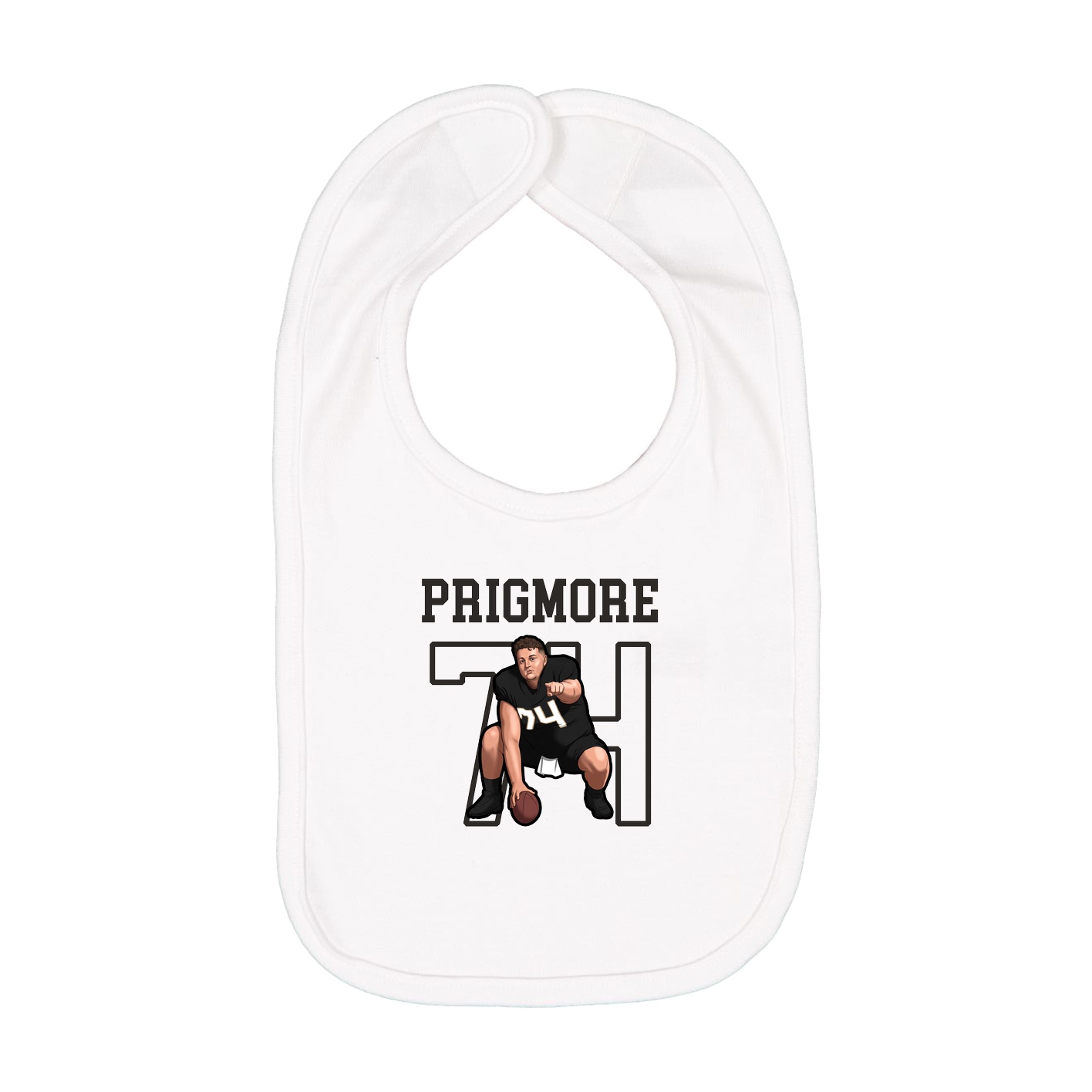 Infant Bib — Shirsey in White