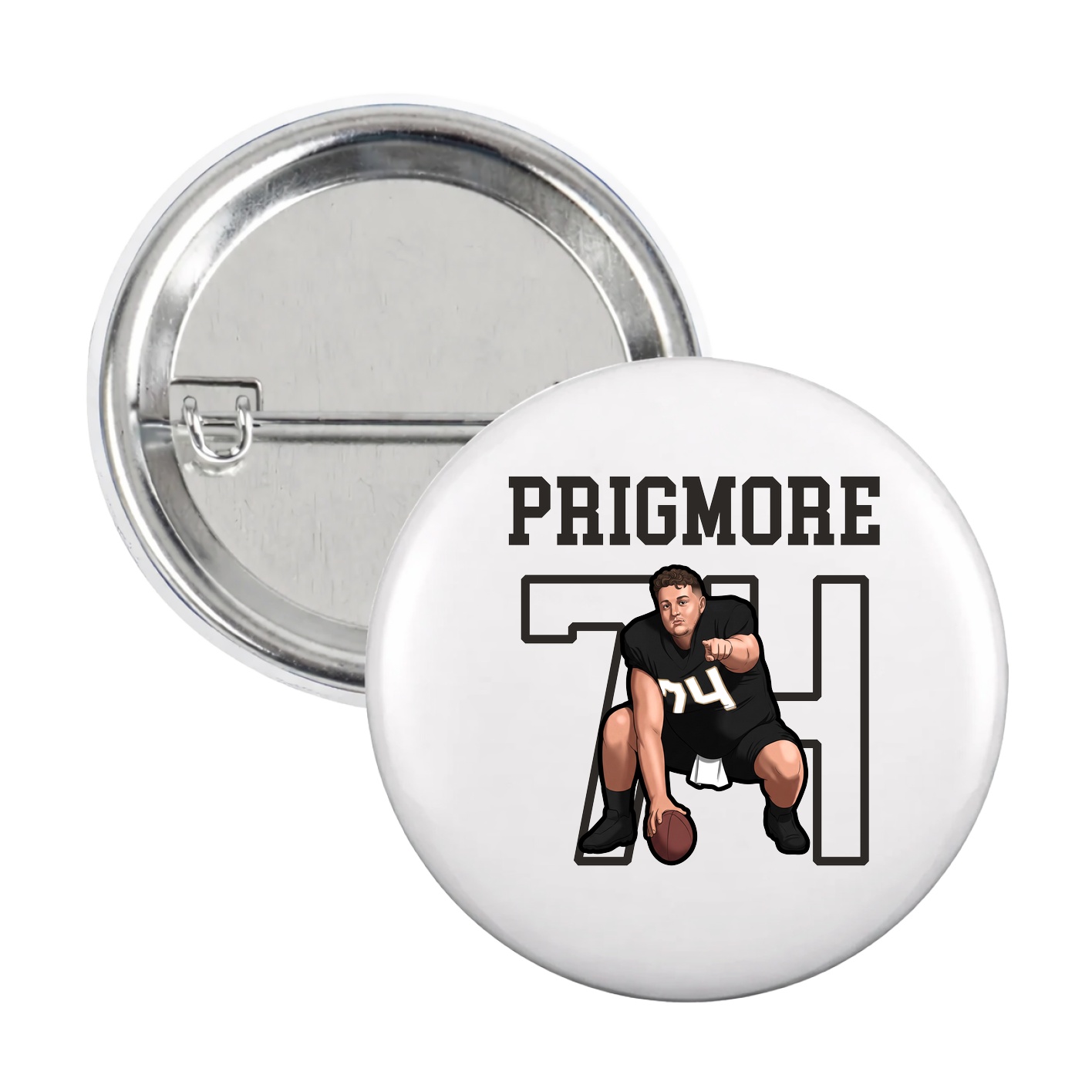 Game Day Button — Shirsey in White