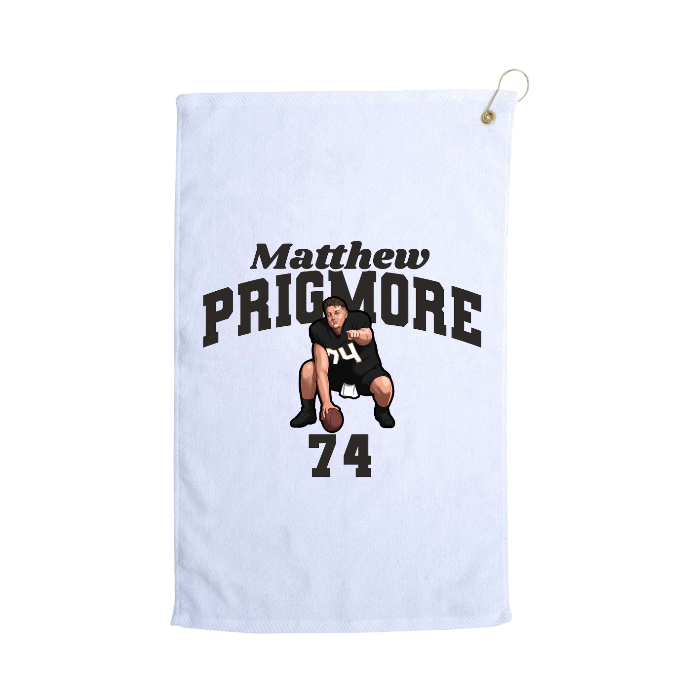 Golf Towel — Signature Arch in White