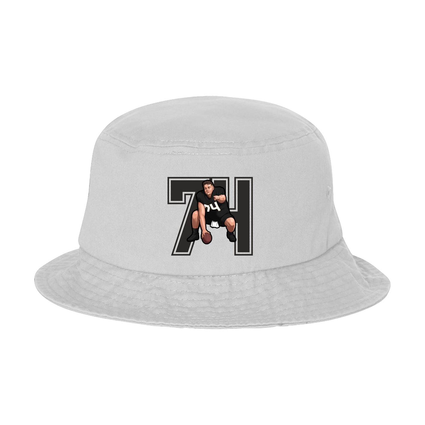 Bucket Cap — Number in White