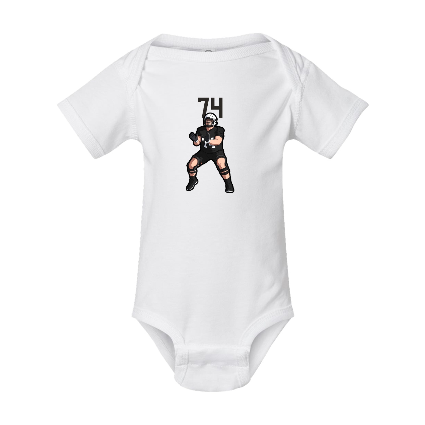 Baby Onesie — Number Top in White