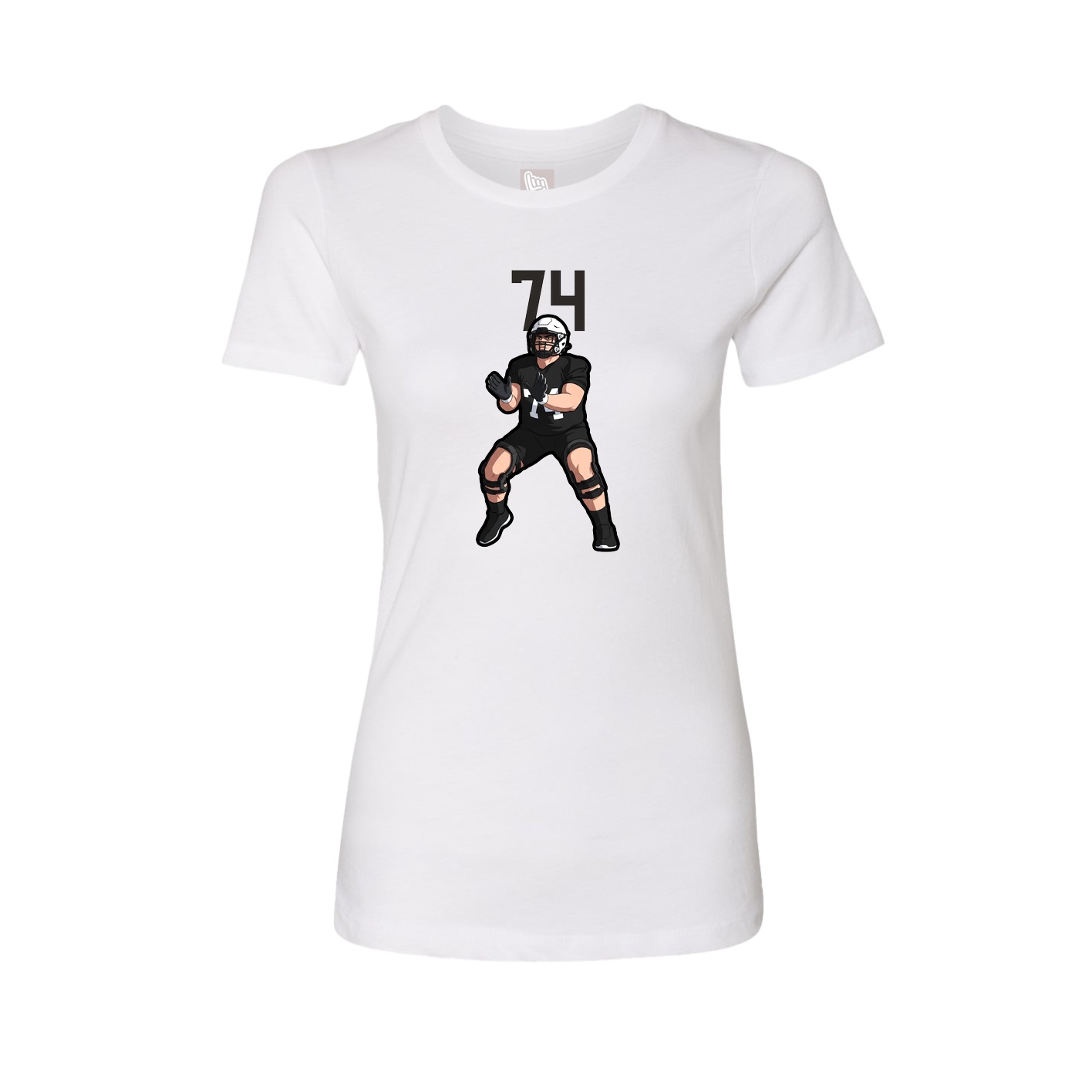 Womens Tee — Number Top in White