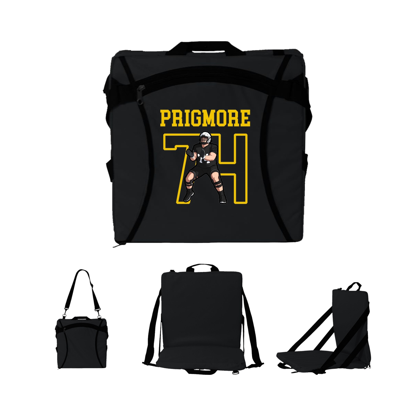 Folding Stadium Seat — Shirsey in Black