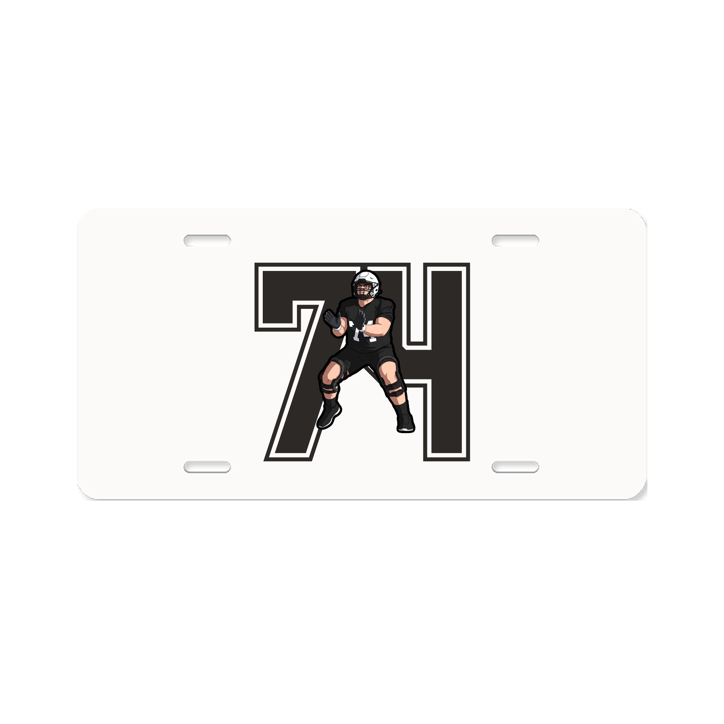 License Plate — Number in Classic