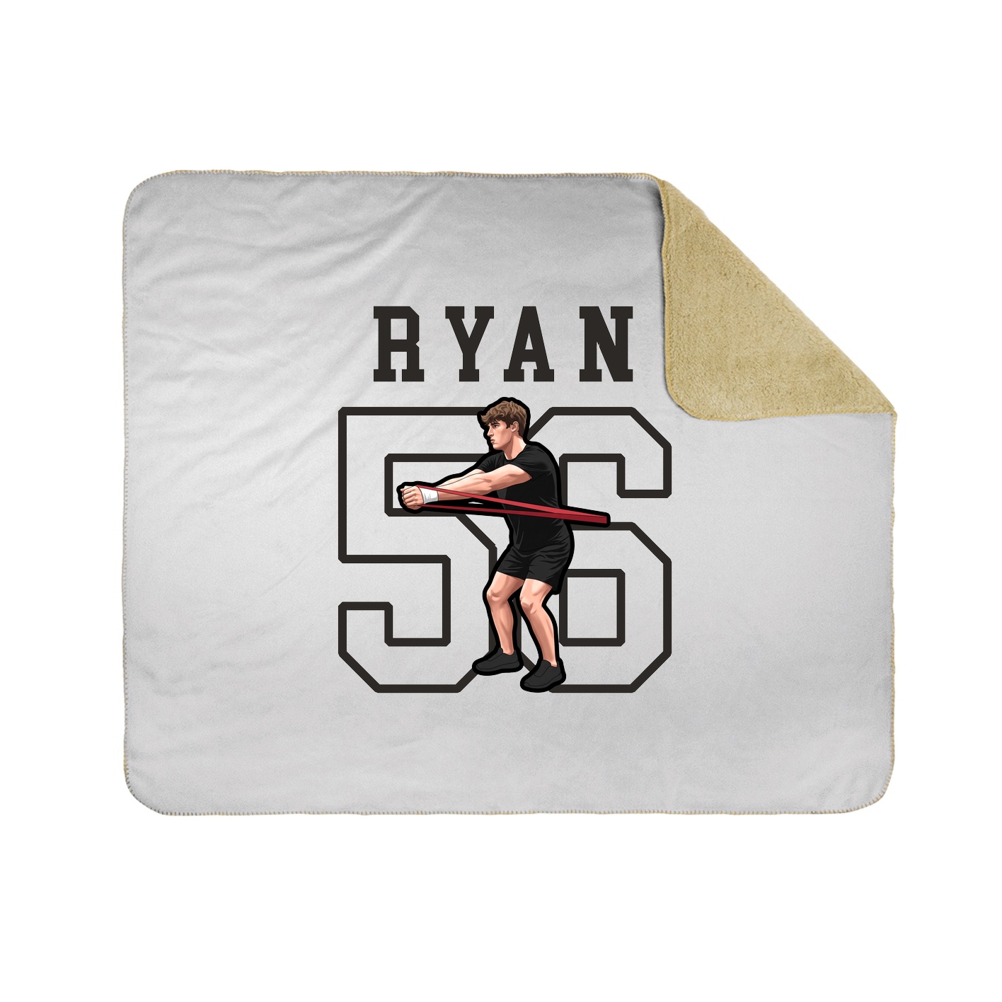 Throw Blanket — Shirsey in White
