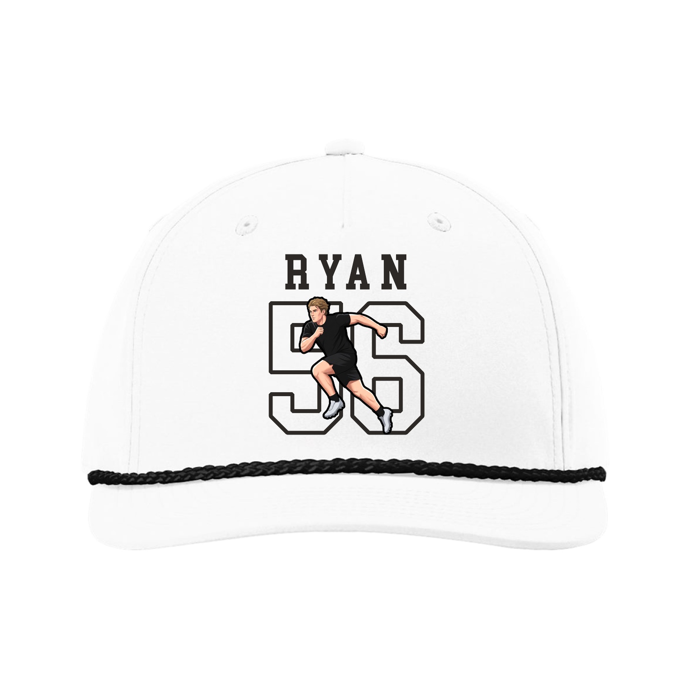 Five-Panel Classic Rope Cap — Shirsey in White