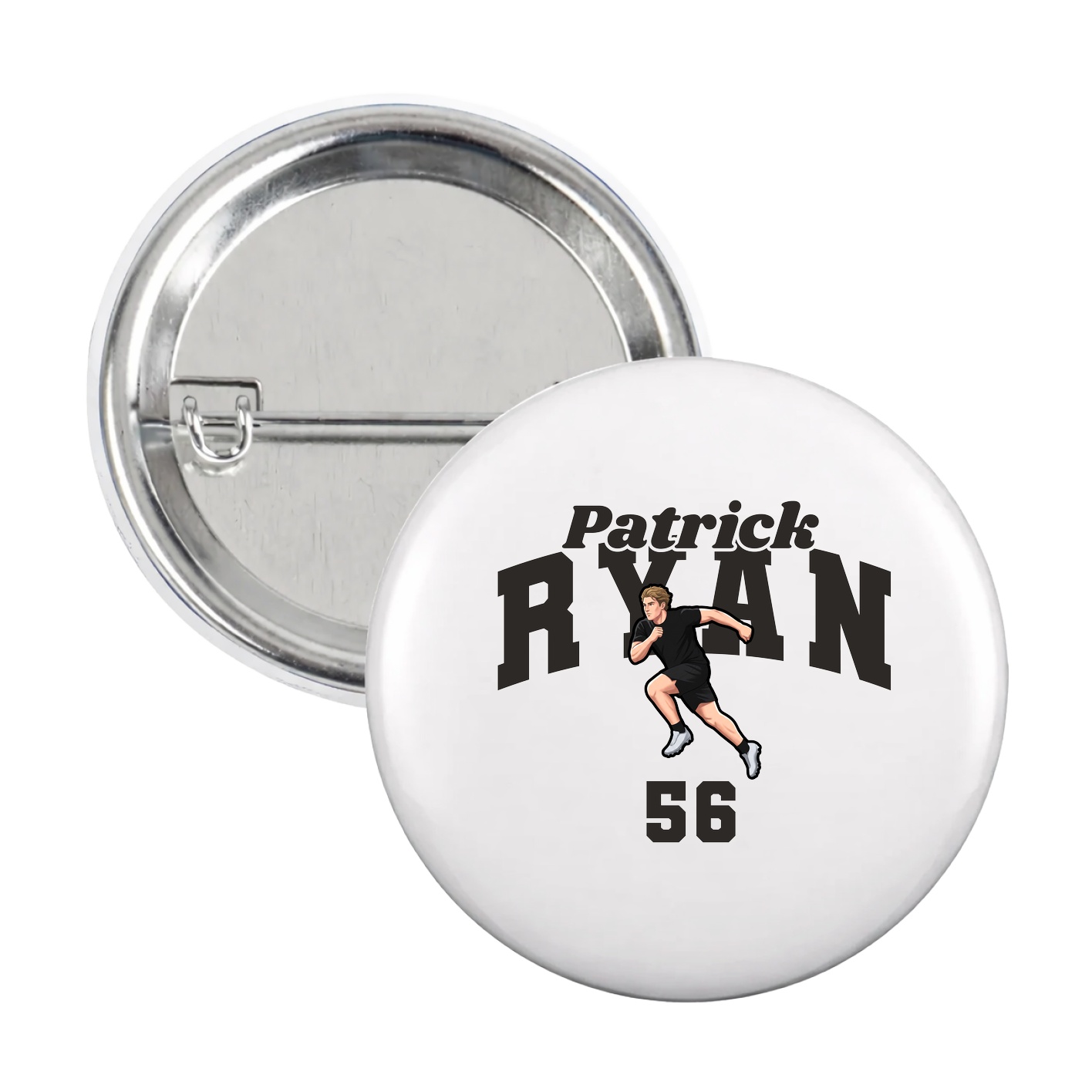 Game Day Button — Signature Arch in White