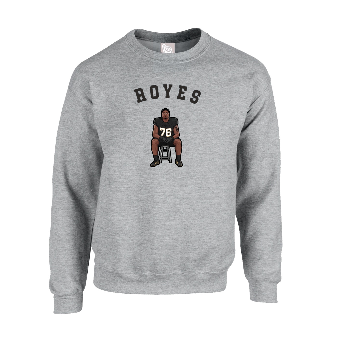 Fleece Crew — Shirsey Arch in Grey