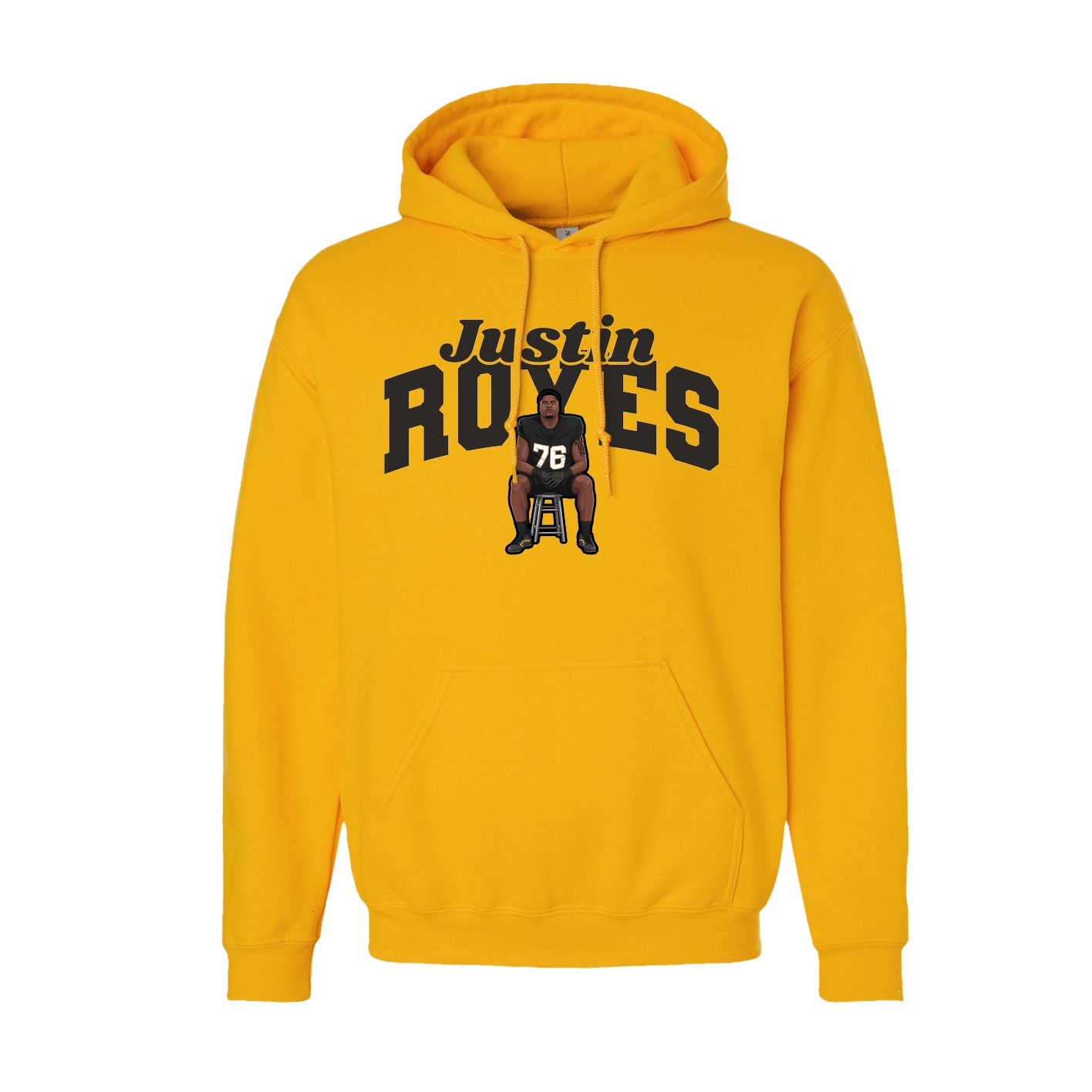 Youth Hoodie — Signature Arch in Gold