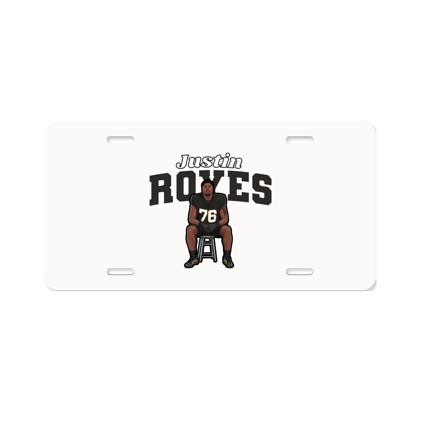 License Plate — Name Arch in Classic