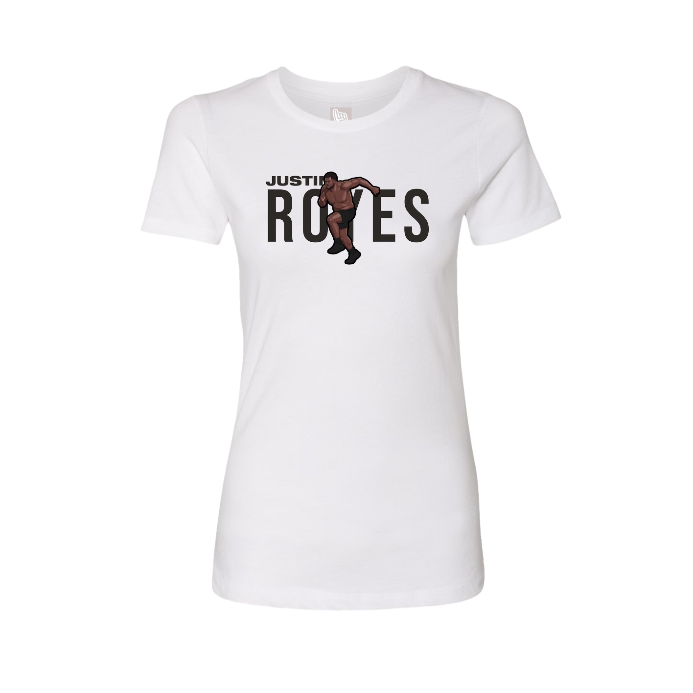Fitted Women's Tee — Player Name in White