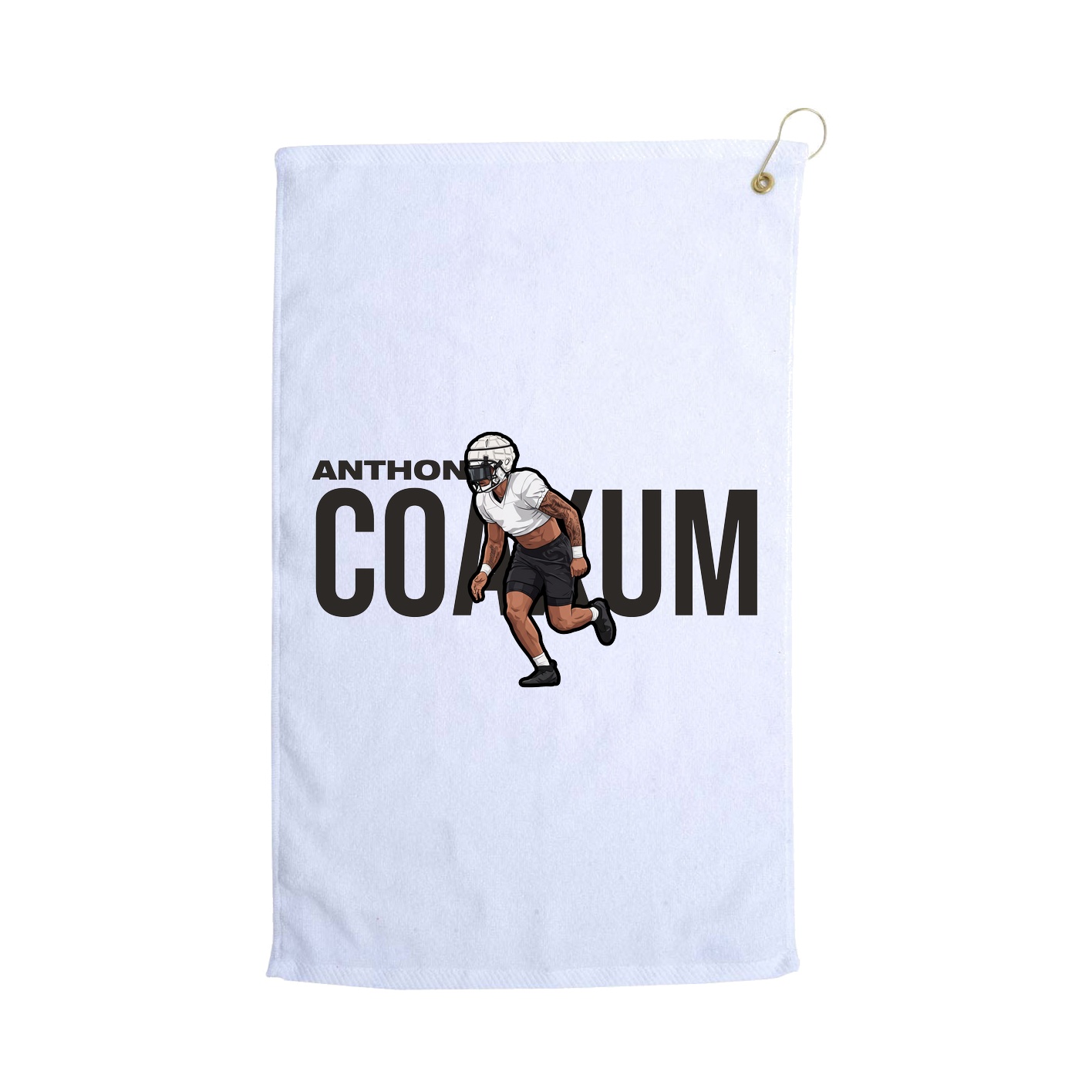 Golf Towel — Player Name in White