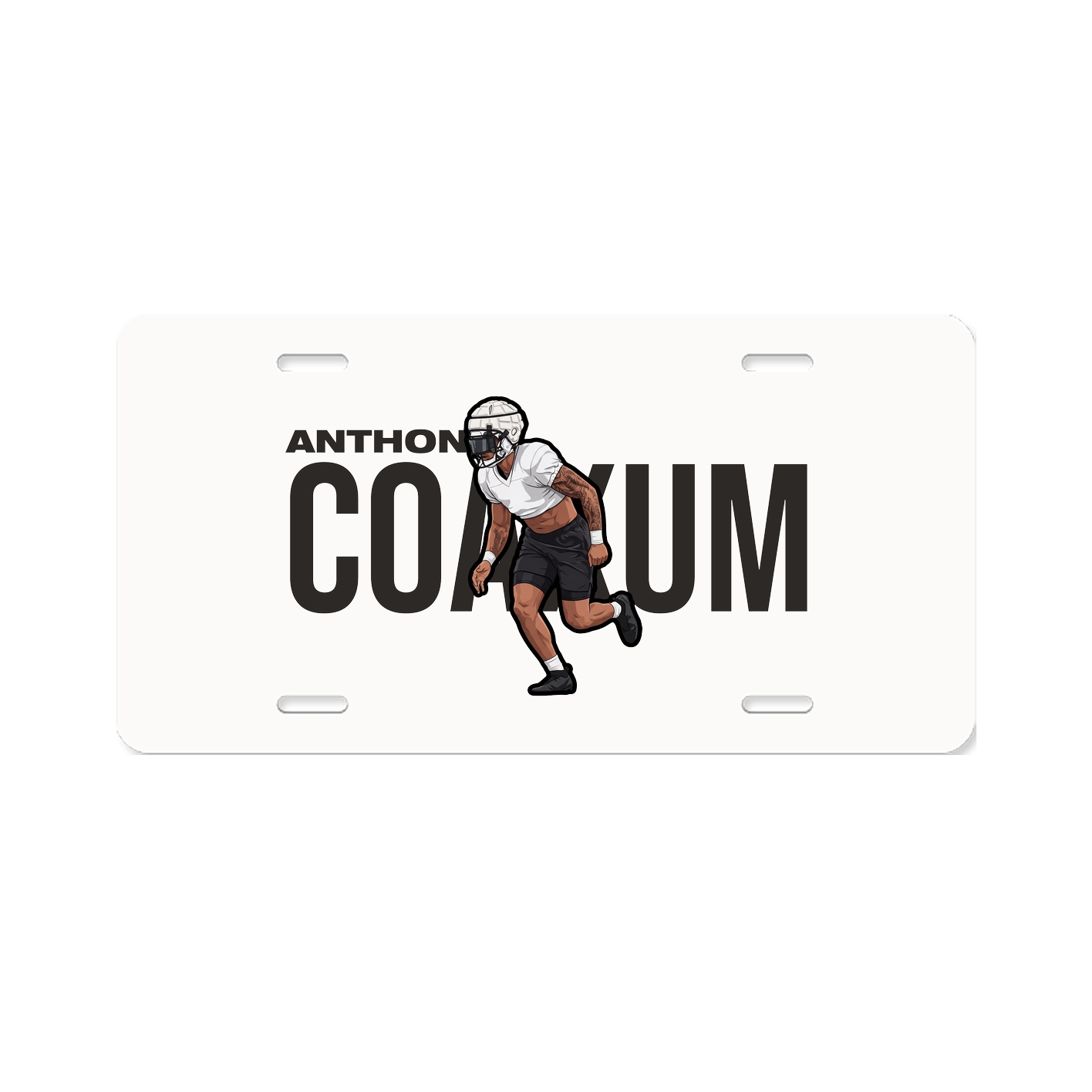 License Plate — Player Name in Classic