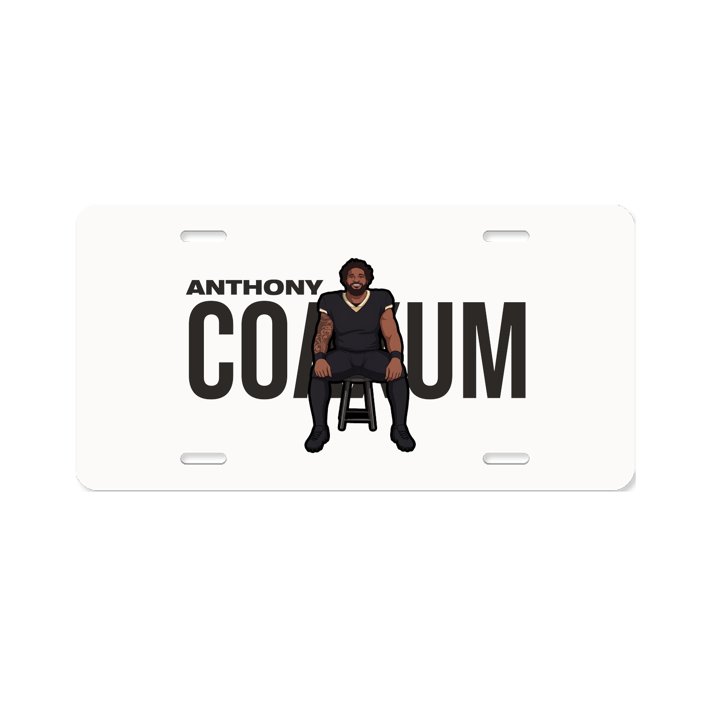 License Plate — Player Name in Classic