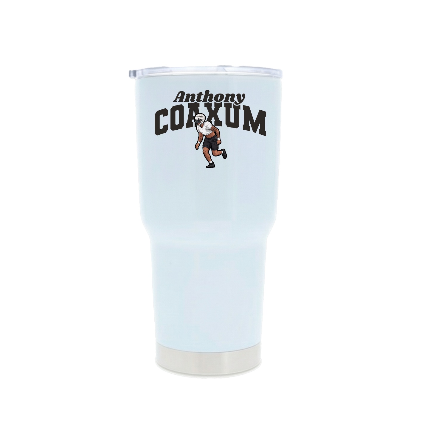 30oz Stainless Steel Tumbler — Signature Arch in White