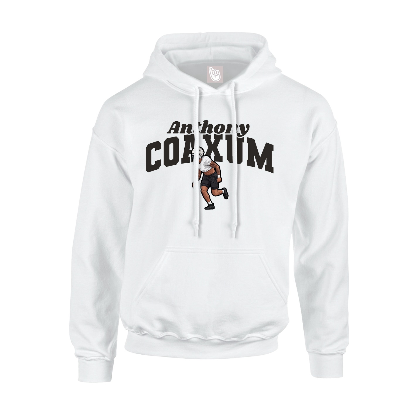 Hoodie — Signature Arch in White