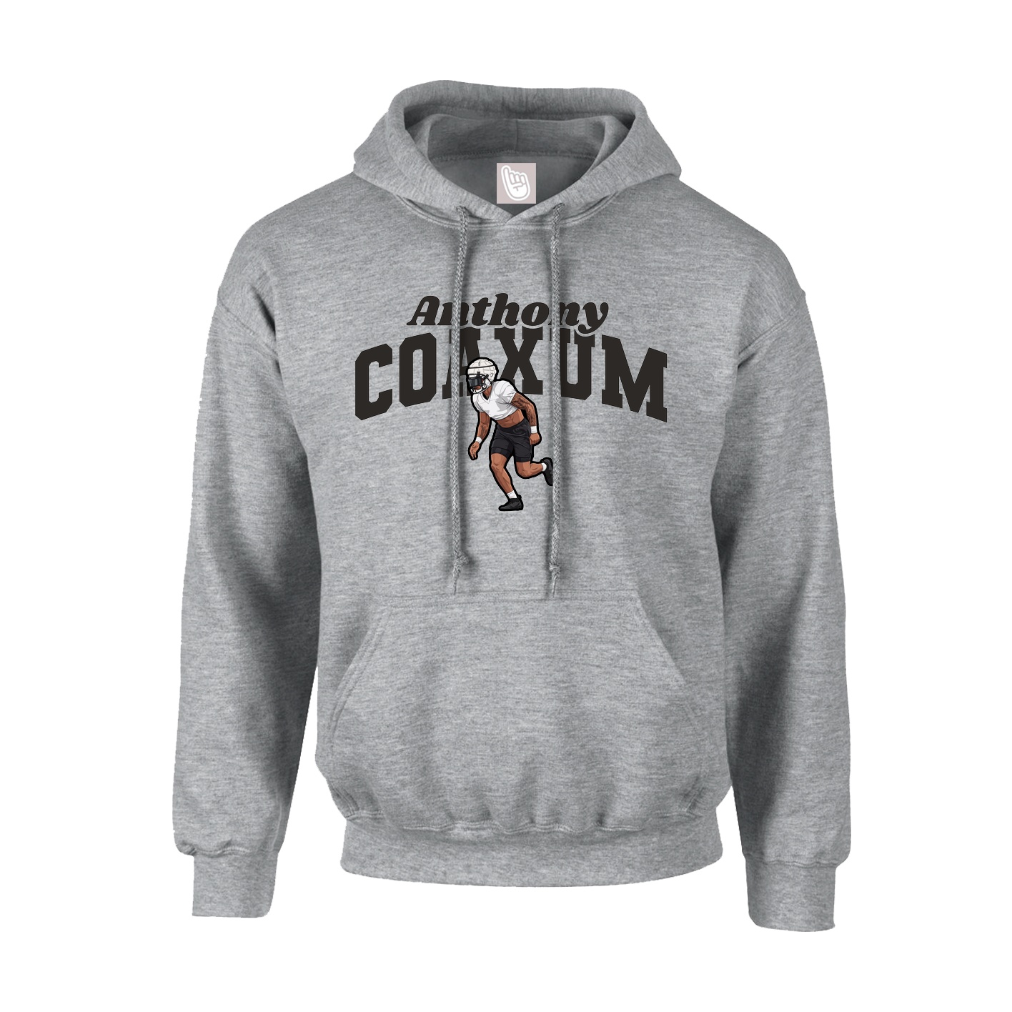 Youth Hoodie — Signature Arch in Grey