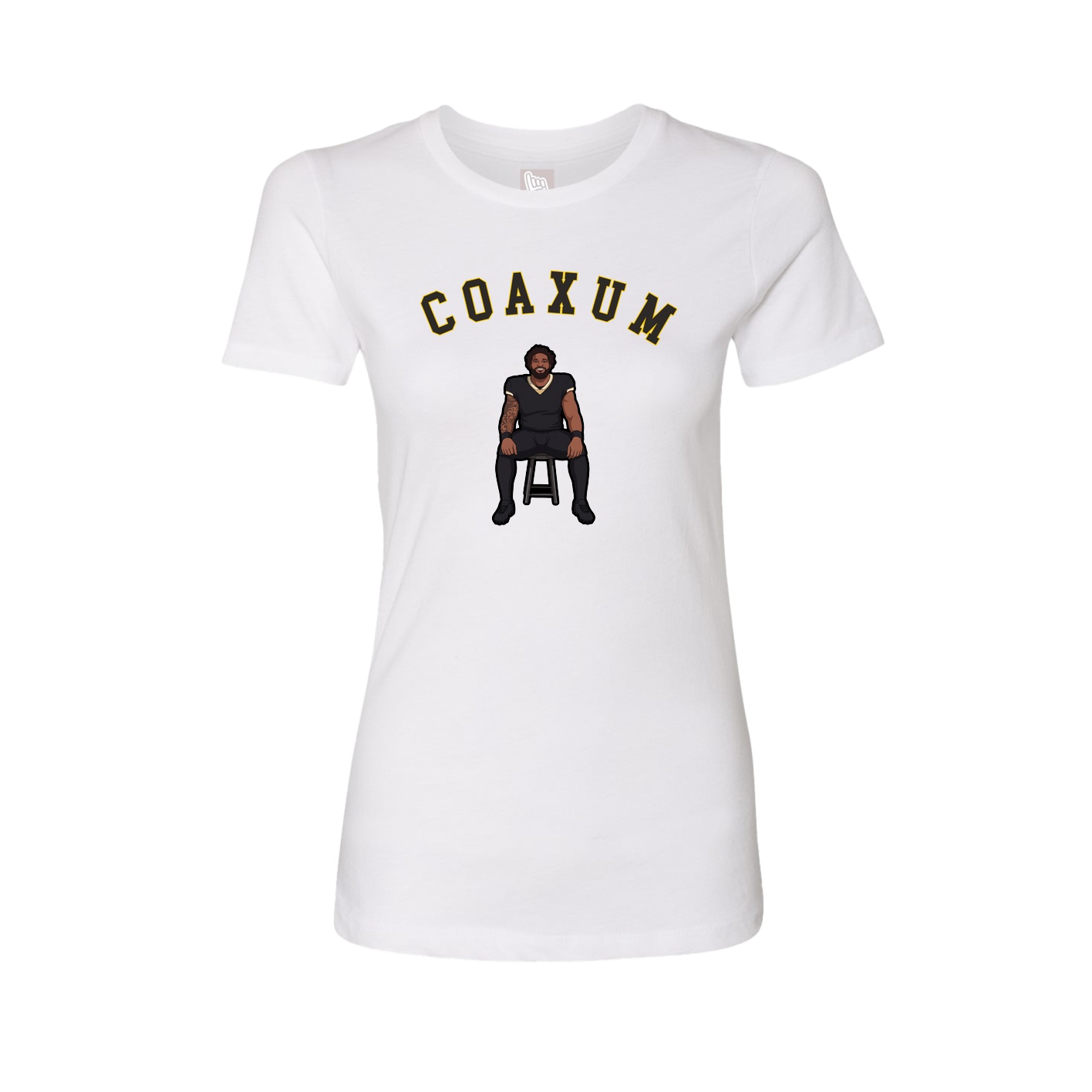 Fitted Women's Tee — Shirsey Arch in White