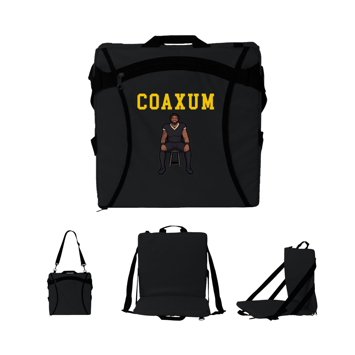 Folding Stadium Seat — Shirsey in Black