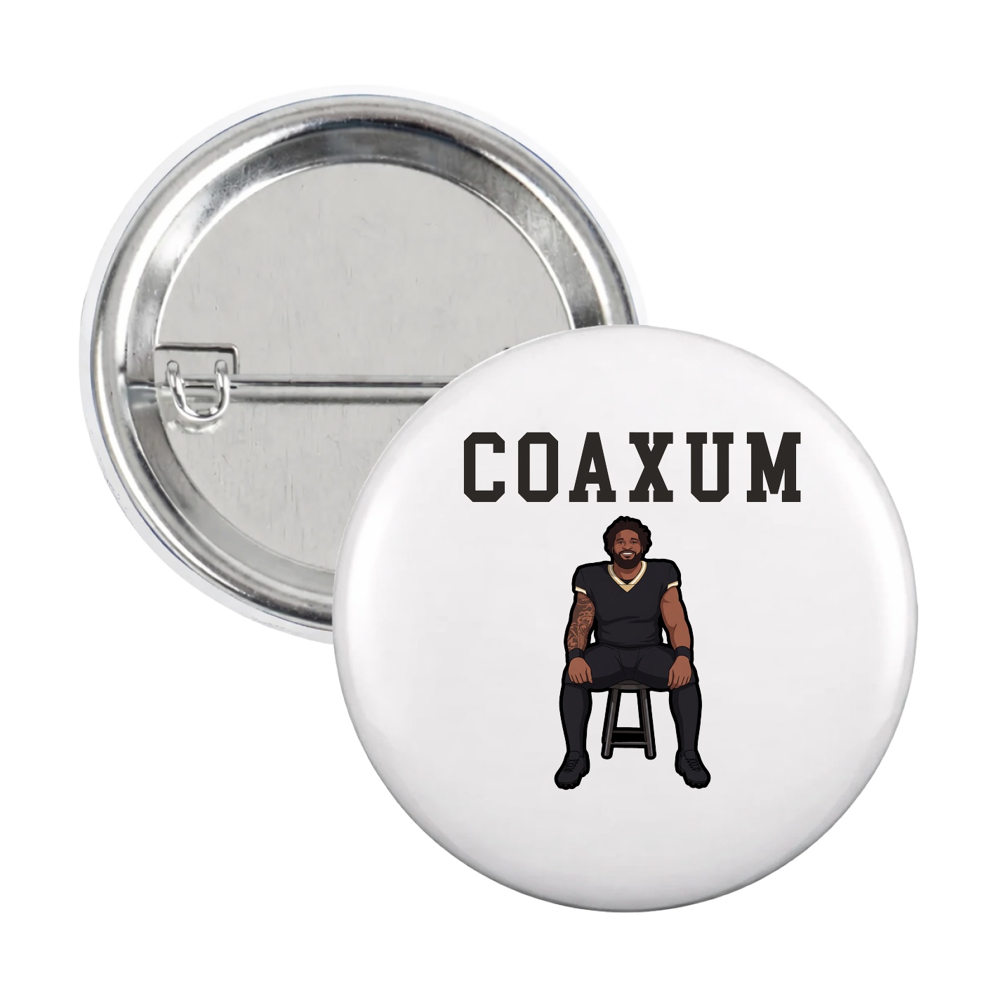 Game Day Button — Shirsey in White