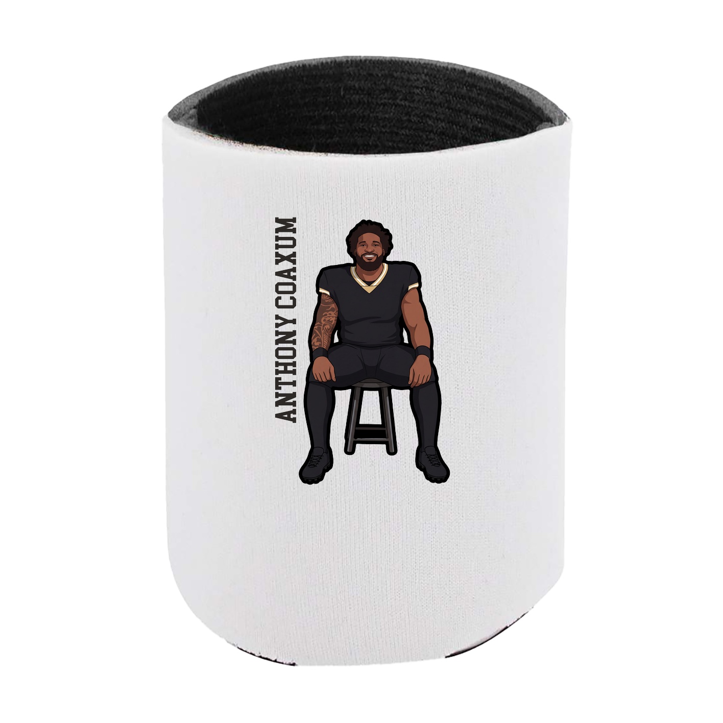 Can Holder — Name Vertical in White