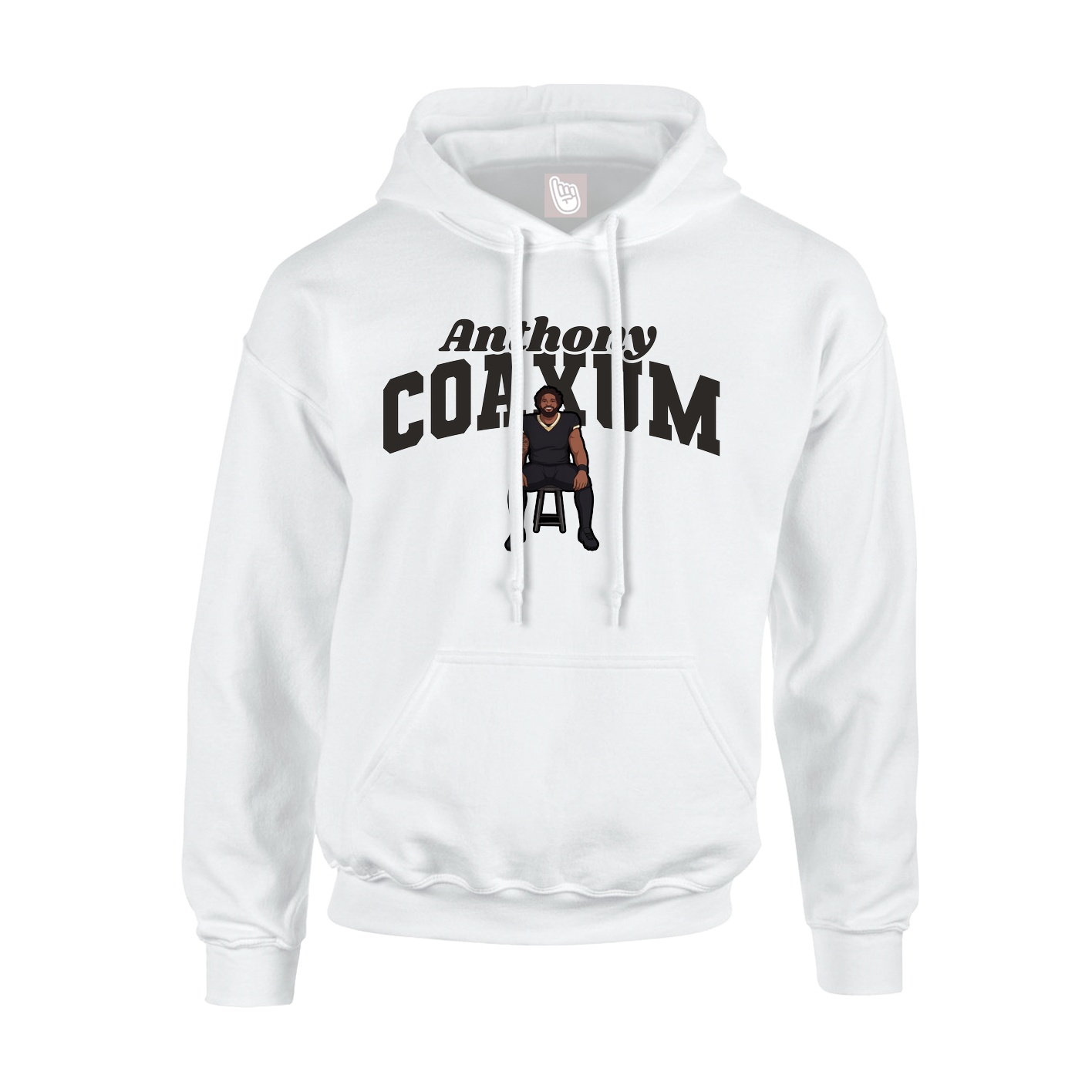 Youth Hoodie — Signature Arch in White