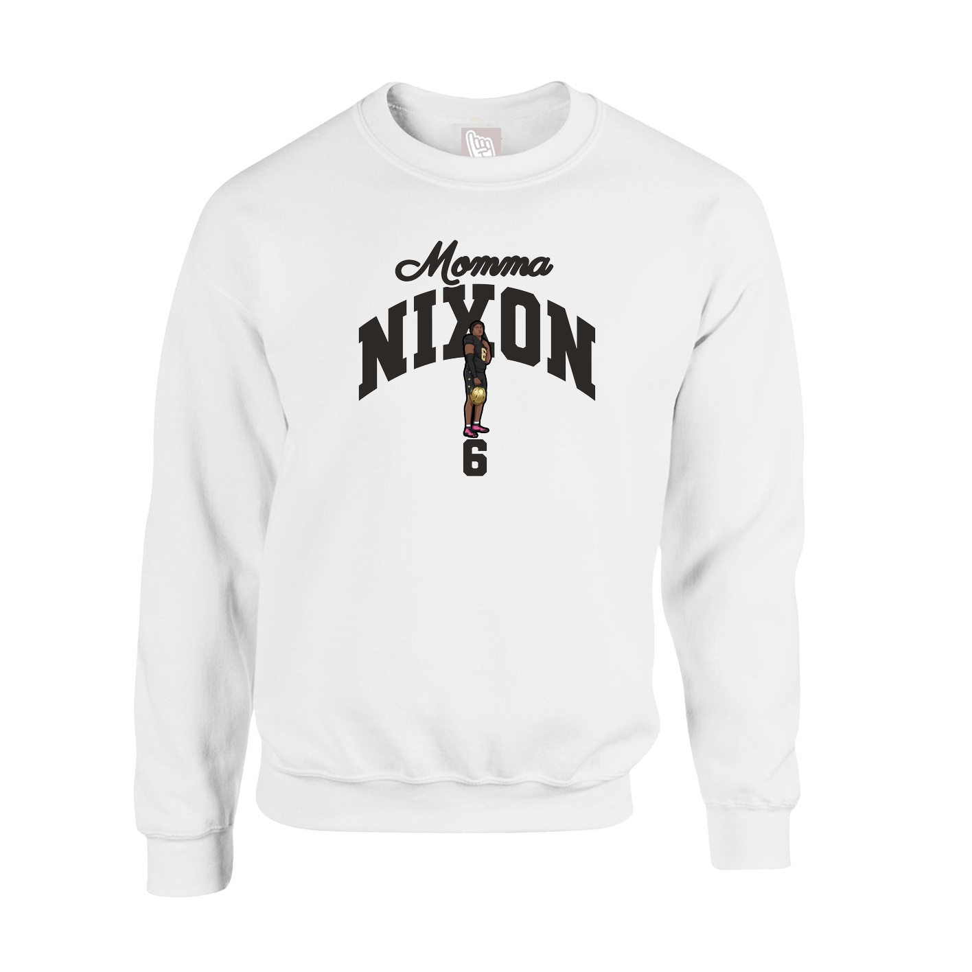 Fleece Crew — Mothers Day Arch in White