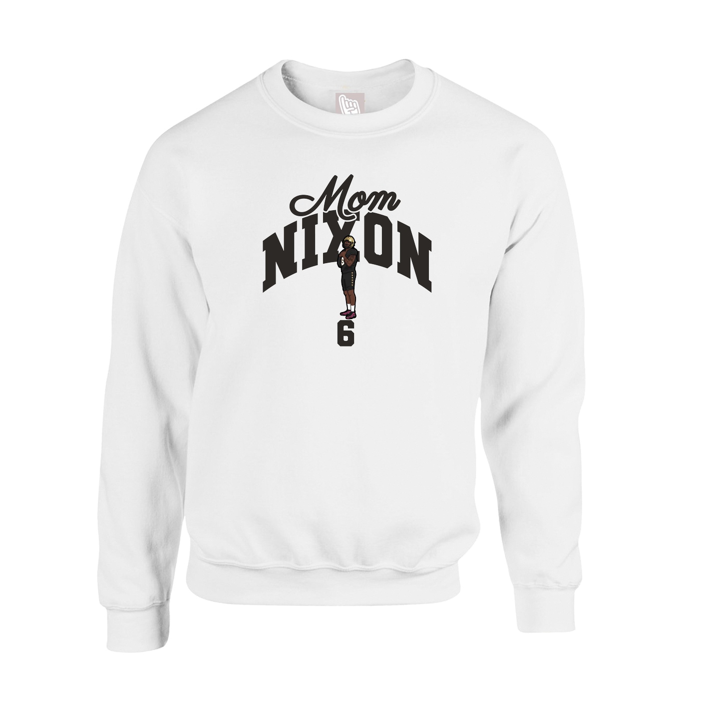 Fleece Crew — Mothers Day Arch in White