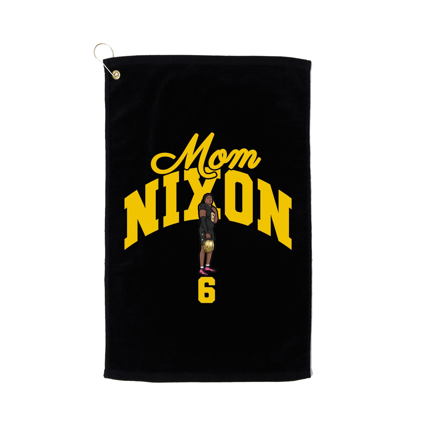 Golf Towel — Mothers Day Arch in Black