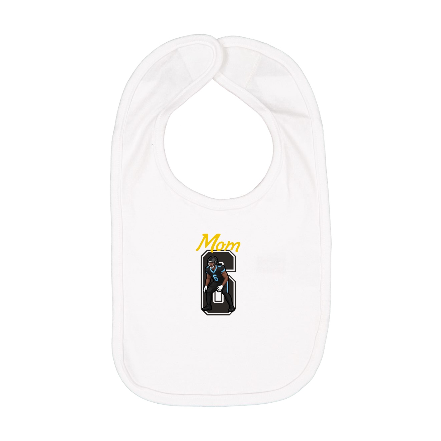 Infant Bib — Mothers Day Shirsey in White